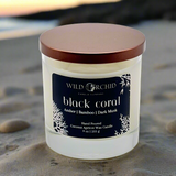 Black Coral 9 OZ Coconut Apricot Candle - Wild Orchid Candle Company