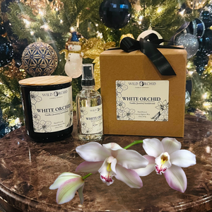 White Orchid Coconut Apricot Candle Gift Set