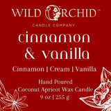 Cinnamon & Vanilla - Wild Orchid Candle Company