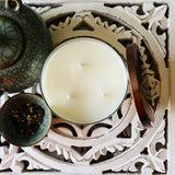 White Tea  Candle | 14 oz | Coconut Apricot Wax - Wild Orchid Candle Company