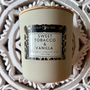 Sweet Tobacco & Vanilla  Coconut Apricot Creme Candle| 13 OZ - Wild Orchid Candle Company