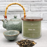 White Tea  Candle | 14 oz | Coconut Apricot Wax - Wild Orchid Candle Company