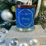 Holiday  Candle Holder  |10 OZ | Coco Apricot Creme' Wax - Wild Orchid Candle Company