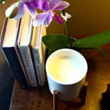 Orchid and Black Amber 16 oz  Coconut and Apricot  Candle - Wild Orchid Candle Company