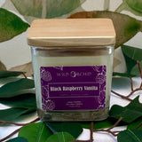 Black Raspberry and Vanilla Candle| Natural Soy Wax | 11oz - Wild Orchid Candle Company
