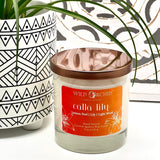 Calla Lily 9 OZ Coconut Apricot Candle - Wild Orchid Candle Company