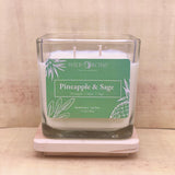 Pineapple & Sage Soy Wax Candle | 11 oz - Wild Orchid Candle Company